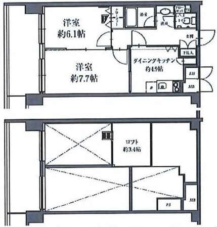 HF駒沢公園レジデンスタワーの物件間取画像